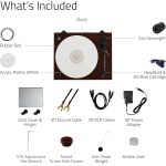 Fluance RT87 Reference High Fidelity Turntable Vinyl Record Player, Dual Plinth - Image 9
