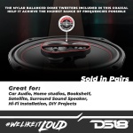 DS18 G6.9Xi GEN-X 6x9 3-Way Coaxial Speakers 180 Watts 4-Ohm with Mylar Dome - Image 3