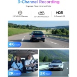 VIOFO A329S 4K+2K+2K Dash Cam Front Cabin and Rear, STARVIS 2 HDR, Wi-Fi 6 - Image 2