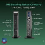 Plugable USB-C Triple Monitor Docking Station: 13-in-1 Laptop Dock - Image 2