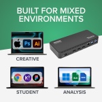 Plugable USB C Triple Display Docking Station | 100W PD, 3x HDMI (1x 4K 30Hz, 2x - Image 8