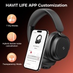 havit 132H Playtime Noise Cancelling Headphones, Over Ear Wireless Bluetooth - Image 8