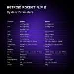 Retroid Pocket Flip 2 Retro Game Console, 5.5" AMOLED 1080P Display, Hall Effect - Image 8