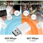 D-Link AC1300 USB WiFi Adapter —2.4/5GHz Dual Band Wireless Internet Travel Size - Image 4