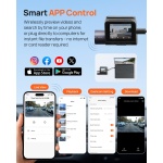 70mai Dash Cam Front and Rear - 2.5K+1080P Dual Dash Camera with HDR, Super - Image 4