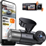 Vantrue N2X 2.7K Dash Cam Front and Inside, STARVIS 2 PlatePix Car Camera