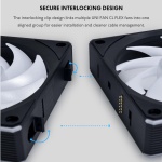 Lian Li UNI Fan CL Flex 120, Reverse Blade ARGB, 3 Pack, Black - Image 5