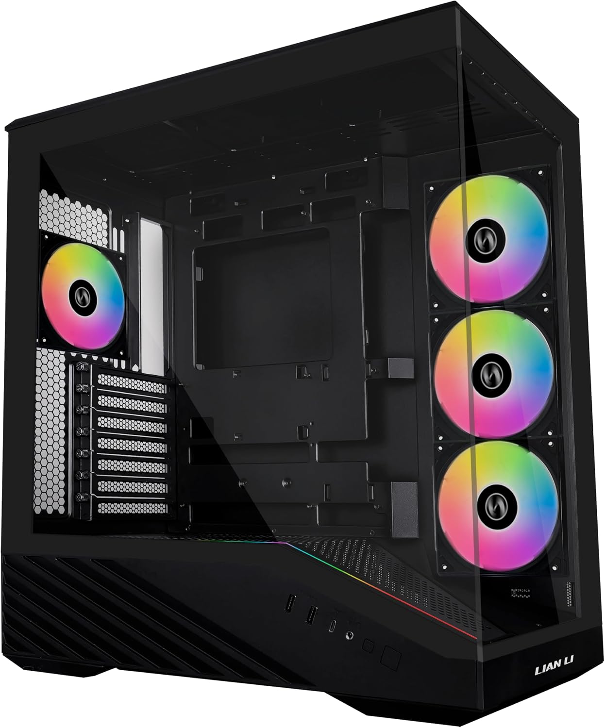 71rMfdhZejL._AC_SL1500_.jpg Lian Li V100-ATX Mid-Tower PC Case-Black-V100RX - Image 1