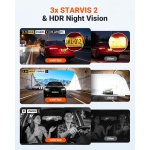Vantrue N4S 2.7K 3 Channel Dash Cam, Triple STARVIS 2 Night Vision - Image 4