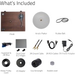 Fluance RT85 Turntable with Ortofon Cartridge, Acrylic Platter, Speed Control, - Image 9