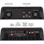 Taramps Smart 3 Bass 0.5 to 2 Ohms 3000 Watts RMS, Multi Impedance, 1 Channel, - Image 4