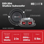 MB Quart 8 Inch 400 Watt MAX 200 Watt RMS 4 Ohm Dual Voice Coil - Image 4