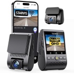 VIOFO Dual Dash Cam, 2K 1440P 60fps+1080P 30fps Front and Rear Dash Camera