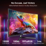 Sceptre New 24-inch Curved Gaming Monitor 1080p up to 180+Hz DisplayPort HDMI - Image 3