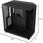 NZXT H6 Flow | CC-H61FB-01 | Compact Dual-Chamber Mid-Tower Airflow Case | - Image 10