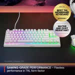 SteelSeries Apex 3 TKL White RGB Gaming Keyboard — Tenkeyless Compact Form - Image 2