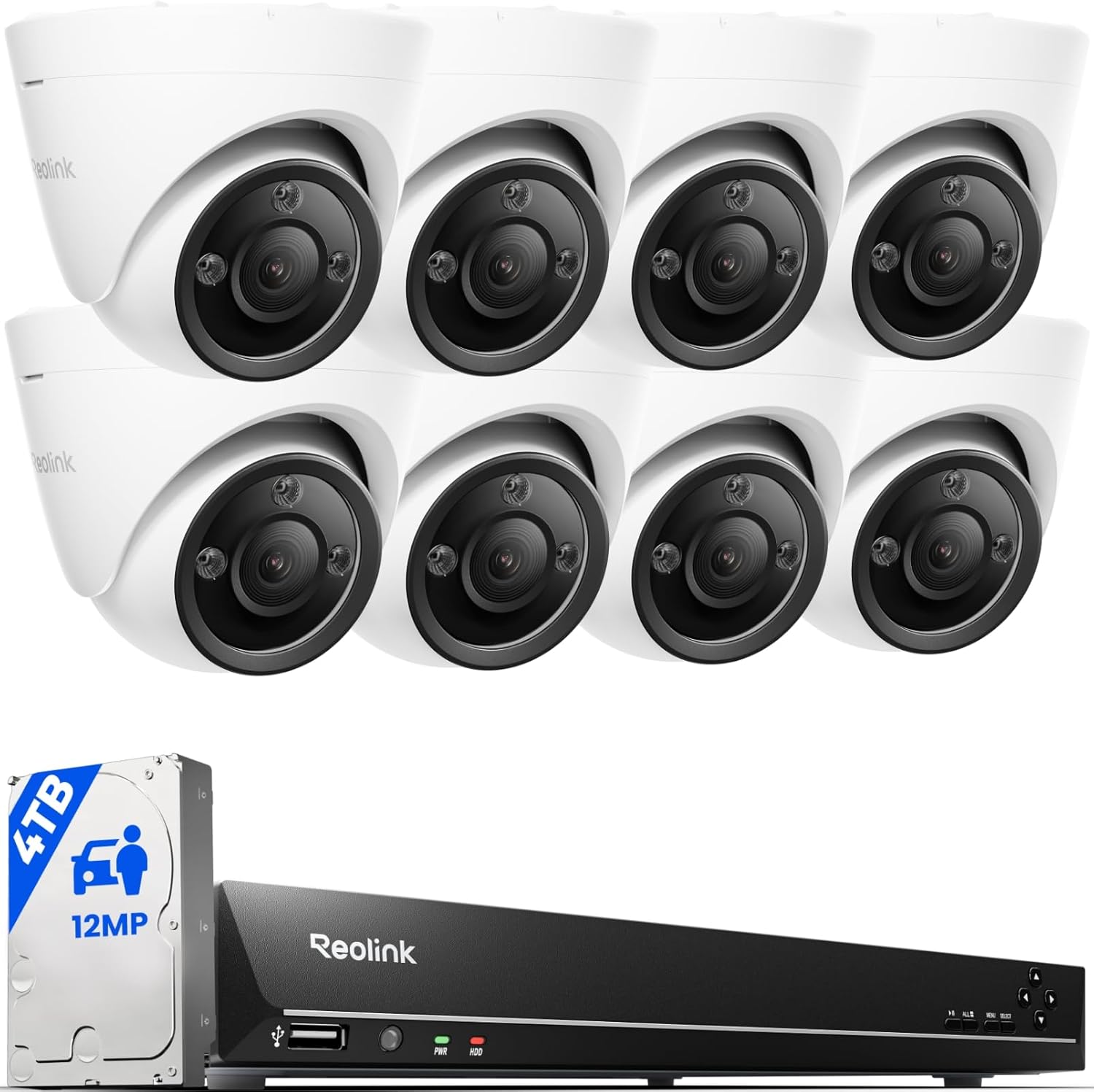 71zbJ-IyXLL._AC_SL1500_.jpg REOLINK 16CH 12MP PoE Security Camera System with 4TB HDD RLK16-1200D8-A - Image 1