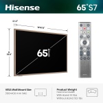 Hisense 65“ Hi-QLED S7 CanvasTV Series 4K UHD Google Smart Art TV - Image 3