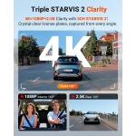 Vantrue N4 Pro S 4K 3 Channel Dash Cam, Triple STARVIS 2 HDR Car Camera - Image 2