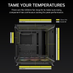 CORSAIR AIR 5400 RS ARGB Triple-Chamber Panoramic Mid-Tower PC Case – Black - Image 10