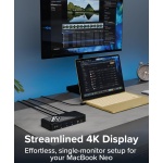 Plugable USB-C Dock with 4K HDMI and 60W Charging, Compatible with MacBook Neo, - Image 3
