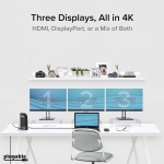 Plugable 13-in-1 USB C Docking Station 4K Triple Monitor with 100W Power - Image 3
