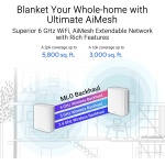 ASUS ZenWiFi BT6 WiFi 7 Mesh Router - Tri-Band, 5.8k sq. ft. x2 WAN (2 PK) - Image 5