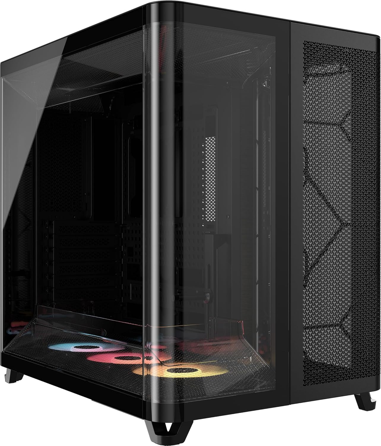 817JlNSBuYL._AC_SL1500_.jpg CORSAIR AIR 5400 RS ARGB Triple-Chamber Panoramic Mid-Tower PC Case – Black - Image 1
