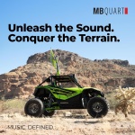 MB Quart Portable Touchscreen Car Stereo Dual Zone Audio System for Boat & UTV, - Image 3