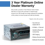 Planet Audio PM40RGB Car Stereo - Double Din, Bluetooth Audio and Hands-Free - Image 3