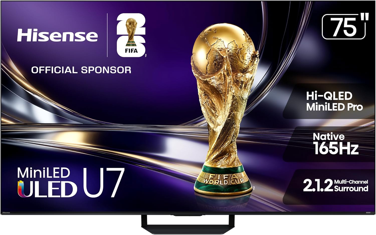 81AFHxX4ojL._AC_SL1500_.jpg Hisense 75" U7 Mini-LED ULED 4K UHD Best Premium Gaming Smart Google TV (75U7SG, - Image 1