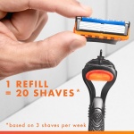 Gillette Fusion5 Razors for Men, 1 Razor, 4 Blade Refills, Lubrastrip for a More - Image 7