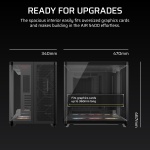 CORSAIR AIR 5400 RS ARGB Triple-Chamber Panoramic Mid-Tower PC Case – Black - Image 11
