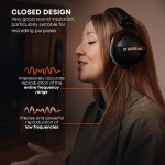 beyerdynamic DT 770 PRO 80 Ohm Over-Ear Studio Headphones in Gray. Enclosed - Image 6