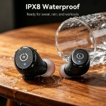 TOZO T10 Wireless Earbuds Powerful Bass Stereo Wireless Charging, APP, IPX8 - Image 5