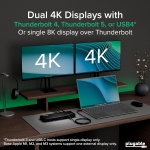 Plugable Thunderbolt 4 Dock, 100W Charging (96W Certified), Dual HDMI Docking - Image 3