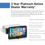 Planet Audio P70CPA-PF Car Stereo - Apple CarPlay, Android Auto, Single Din, 7 - Image 3