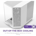 NZXT H6 Flow | CC-H61FW-01 | Compact Dual-Chamber Mid-Tower Airflow Case | - Image 4