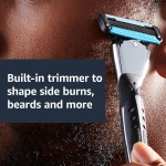 Amazon Basics 5-Blade MotionSphere Men's Razor with Dual Lubrication, Vitamin E, - Image 6