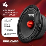 DS18 Bundle Car Speakers 4X PRO-GM6B 6.5" Midrange Speakers and 4X PRO-TWX1/BK - Image 3