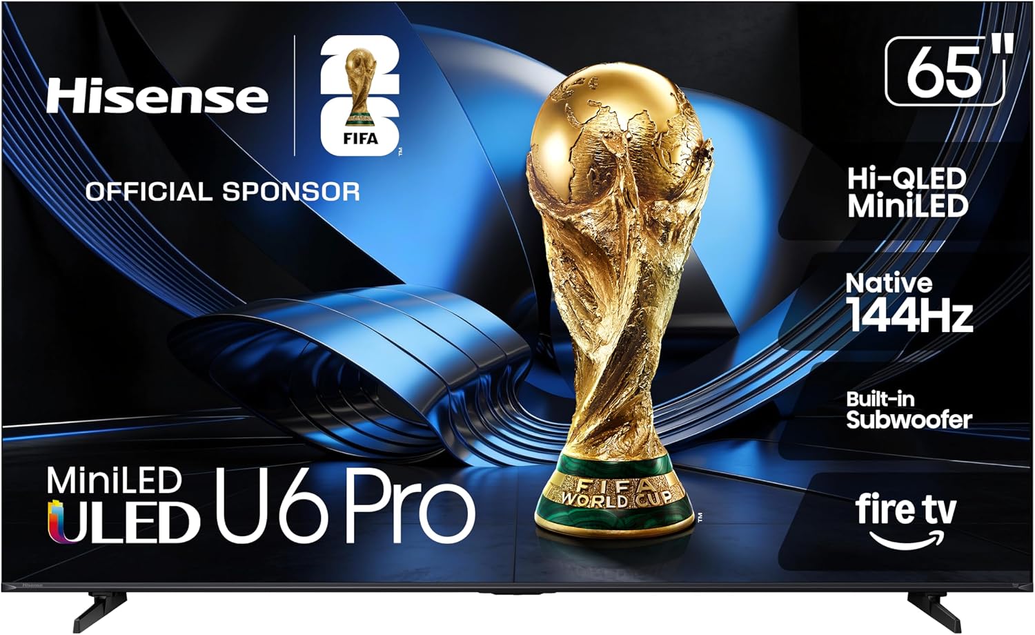 81QpU5qW2vL._AC_SL1500_.jpg Hisense 65" U6 Pro Series Mini‑LED ULED 4K UHD HDR Gaming AI Smart Fire TV - Image 1
