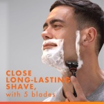 Gillette Fusion5 Razors for Men, 1 Razor, 4 Blade Refills, Lubrastrip for a More - Image 4
