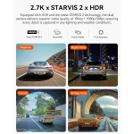 Vantrue N2X 2.7K Dash Cam Front and Inside, 5G WiFi Dual Dash Camera - Image 2