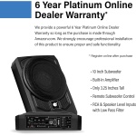Planet Audio P10AW 10 Inch 1000 Watt Powered 4 Ohm Under Seat Car Subwoofer - Image 5