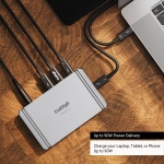 CalDigit E5 - Thunderbolt 5 Element 5 Hub - 9 Ports, 4 x Thunderbolt 5/USB4 v2, - Image 4
