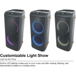 Rockville Rock Party 9 Dual 8" Portable Rechargeable Bluetooth Speaker - Image 3