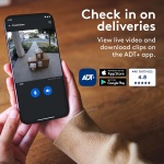 ADT Blu Video Doorbell Home Security System, 2K HDR, Plan Required - Image 4