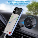 Magnetic Car Mount [2-Pack] - Universal Stick-On Dashboard Magnetic Phone Holder - Image 2
