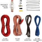 Planet Audio P8AWK 8 Inch Under Seat Powered Car Subwoofer, 8 AWG Wire Kit - Image 2