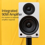 Fluance Ai41 Powered 2-Way 2.0 Stereo Bookshelf Speakers with 5" Drivers, 90W - Image 2